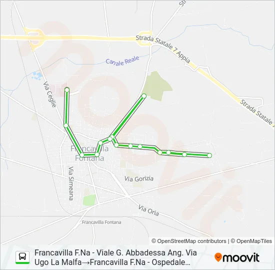 FRANC-CD Bus Line Map