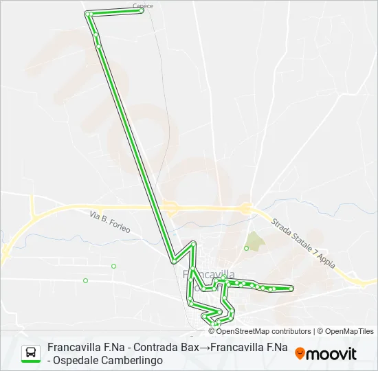 FRANC-CD Bus Line Map