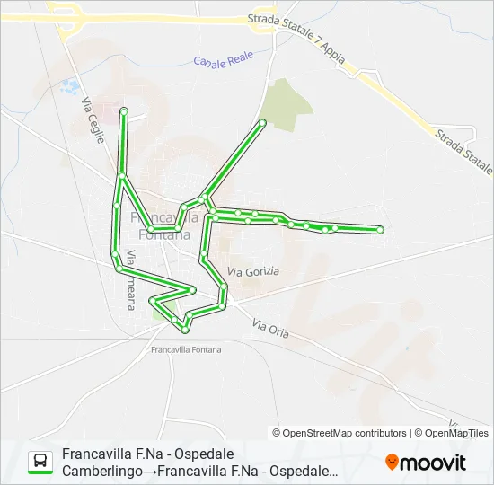 FRANC-CD Bus Line Map