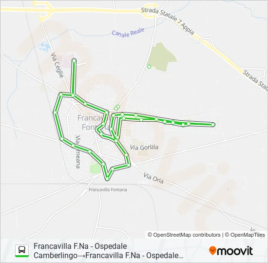 FRANC-CS Bus Line Map