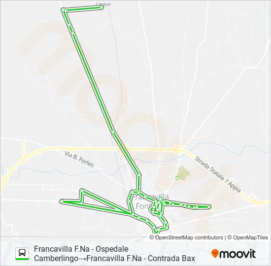 FRANC-CS Bus Line Map