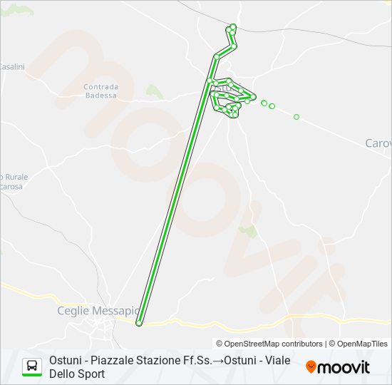 OST-URBN bus Line Map