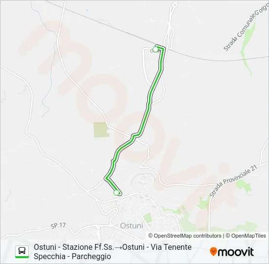OST-URBN Bus Line Map