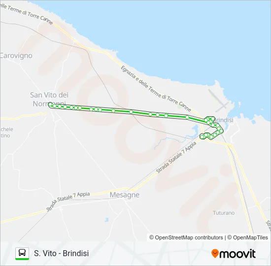 SVITO-BR Bus Line Map