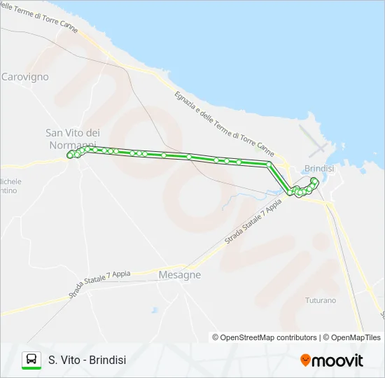 SVITO-BR Bus Line Map