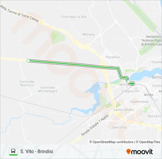 SVITO-BR Bus Line Map
