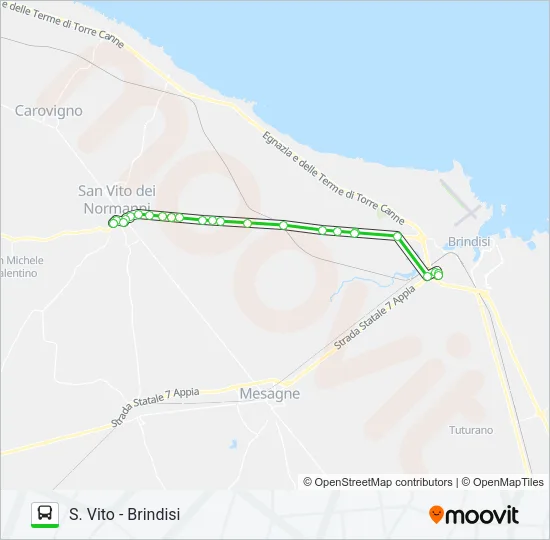 SVITO-BR Bus Line Map