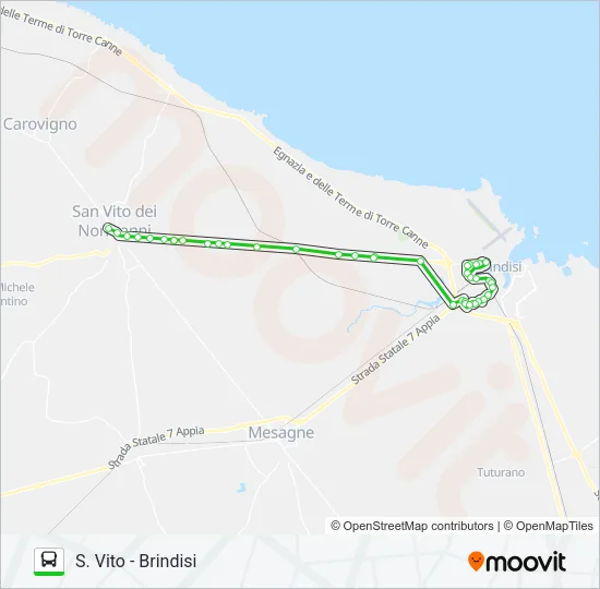 SVITO-BR Bus Line Map