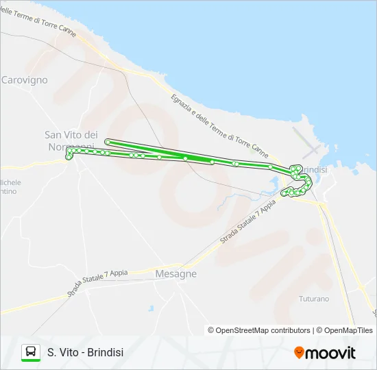 SVITO-BR Bus Line Map