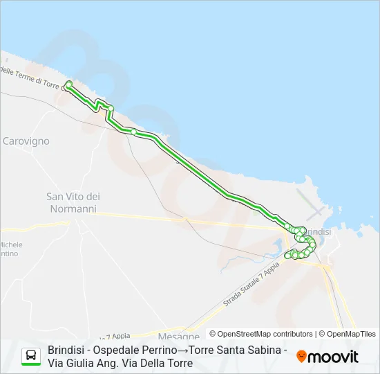 E/TCANNE Bus Line Map