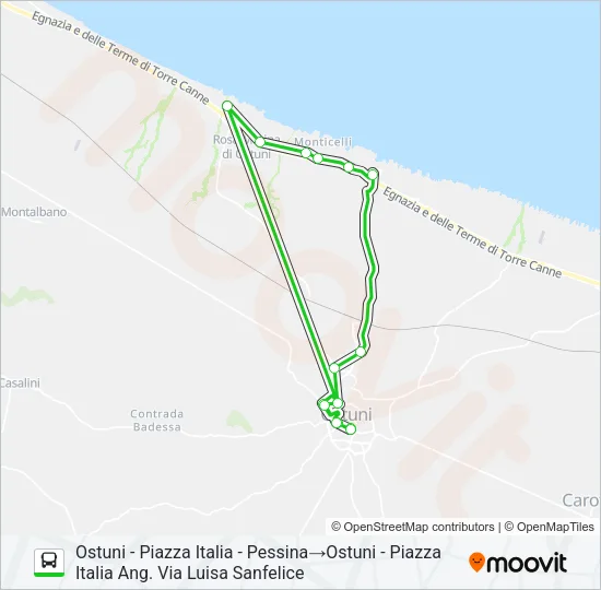 E/TCANNE Bus Line Map