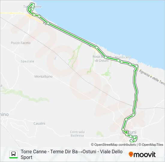 E/TCANNE Bus Line Map