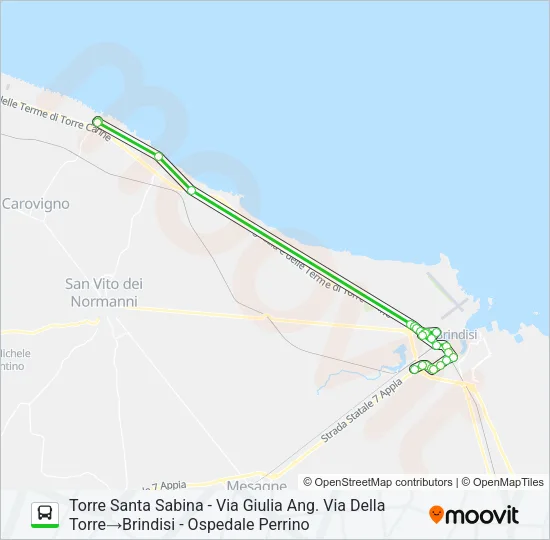 E/TCANNE Bus Line Map