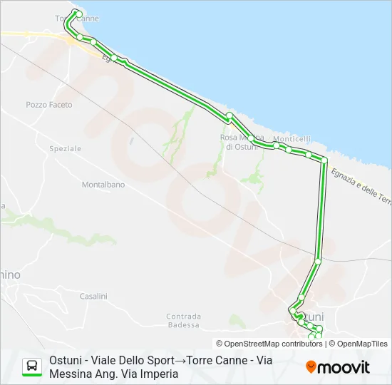 E/TCANNE Bus Line Map