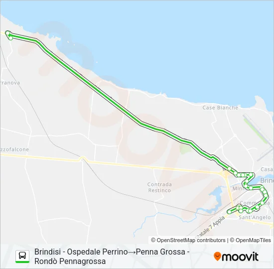 E/TCANNE Bus Line Map