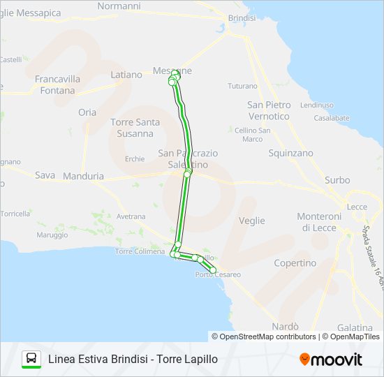 E/TLAPIL bus Line Map