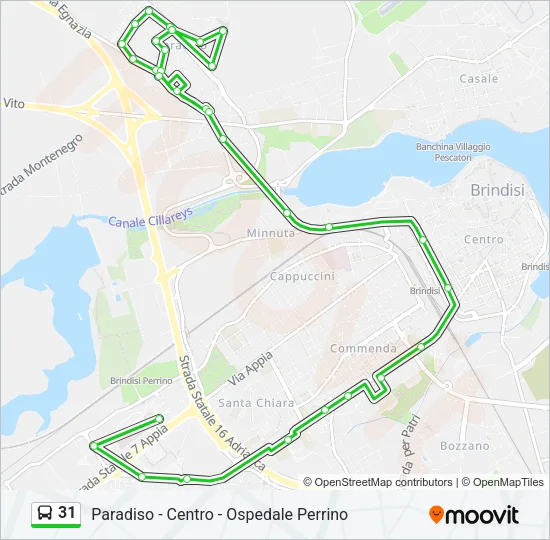 31 Bus Line Map
