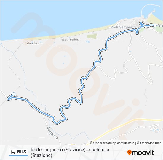 bus Route: Schedules, Stops & Maps - Rodi Garganico (Stazione)‎→ ...