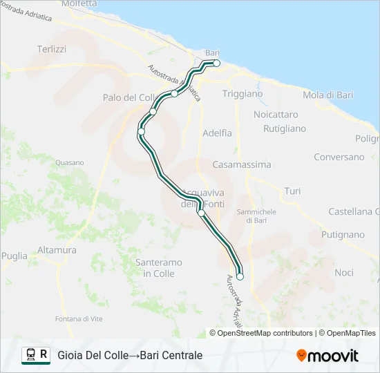 R Train Line Map