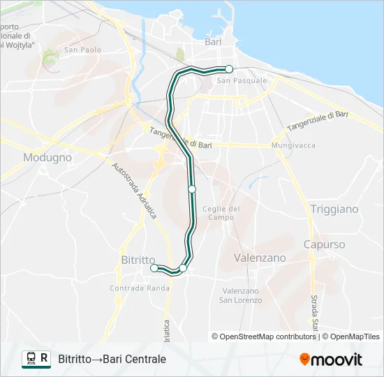 R Train Line Map