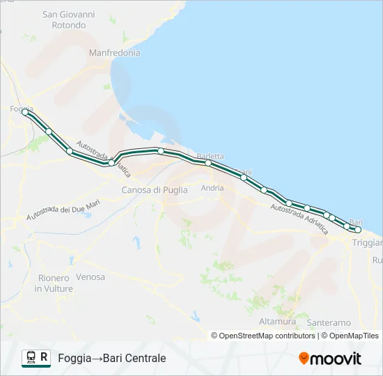 R Train Line Map
