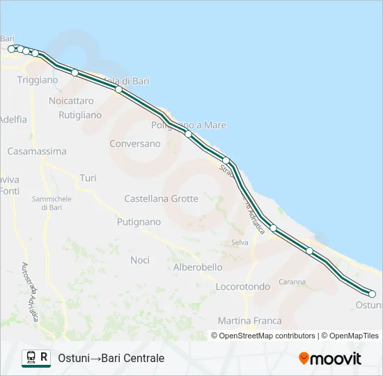 R Train Line Map