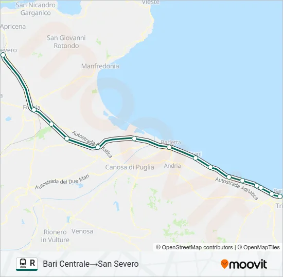 R Train Line Map