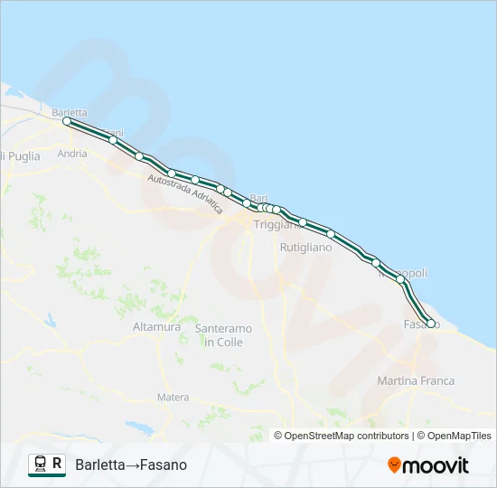 R Train Line Map