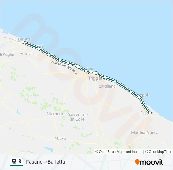 R Train Line Map