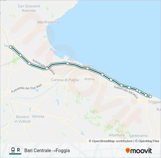 R Train Line Map