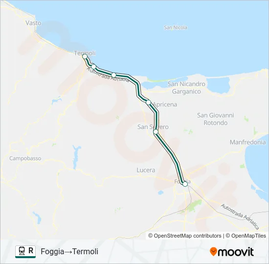 R Train Line Map