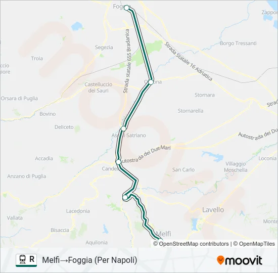 R Train Line Map