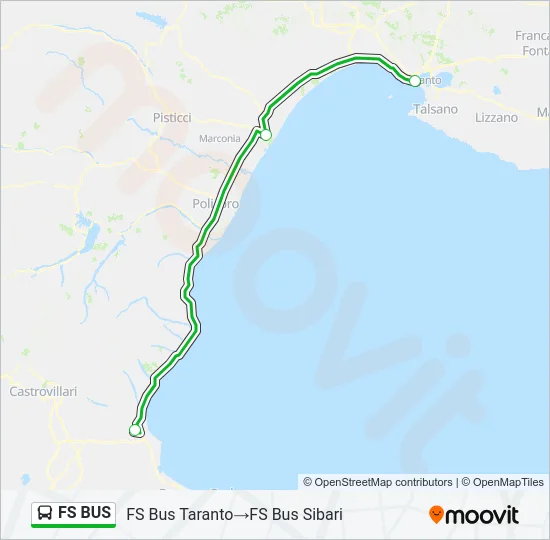 FS BUS Bus Line Map