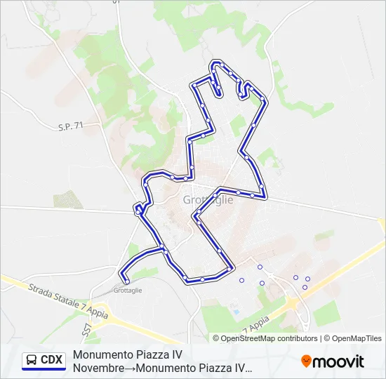 CDX Bus Line Map