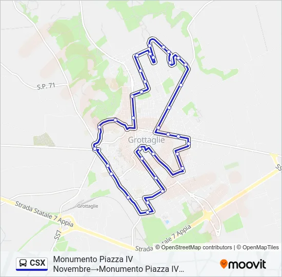 CSX Bus Line Map