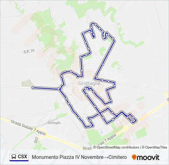 CSX Bus Line Map