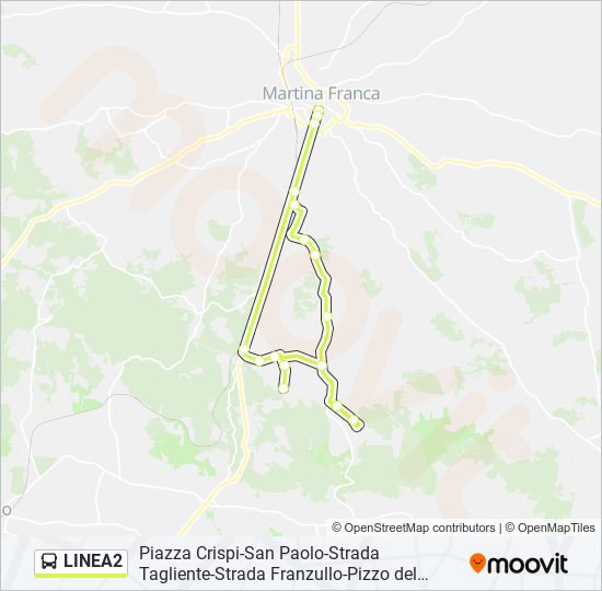 LINEA2 bus Line Map