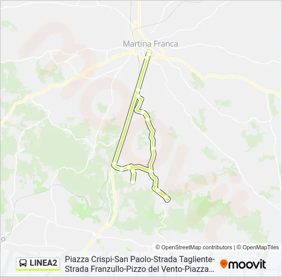 LINEA2 Bus Line Map