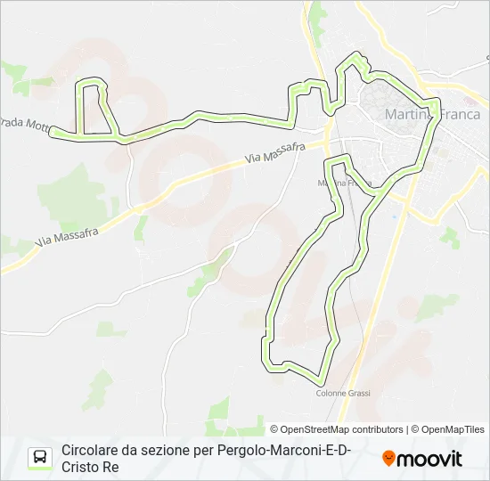 LINEA3-4 Bus Line Map