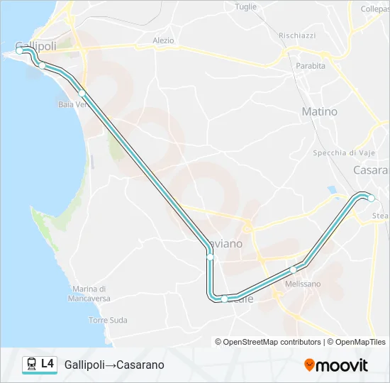 L4 Train Line Map