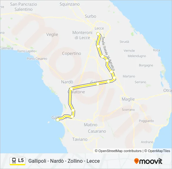 L5 Train Line Map