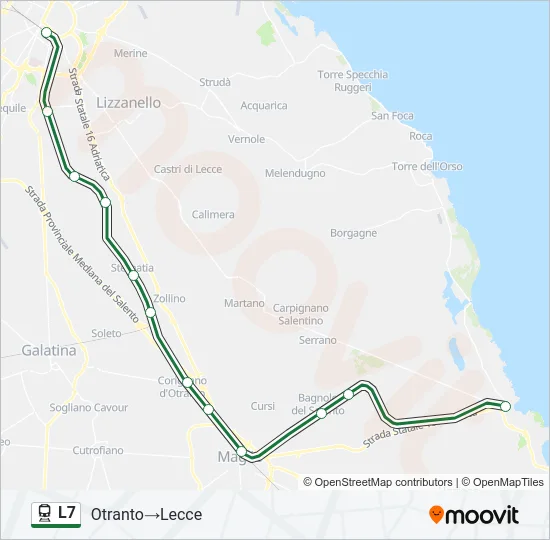 L7 Train Line Map