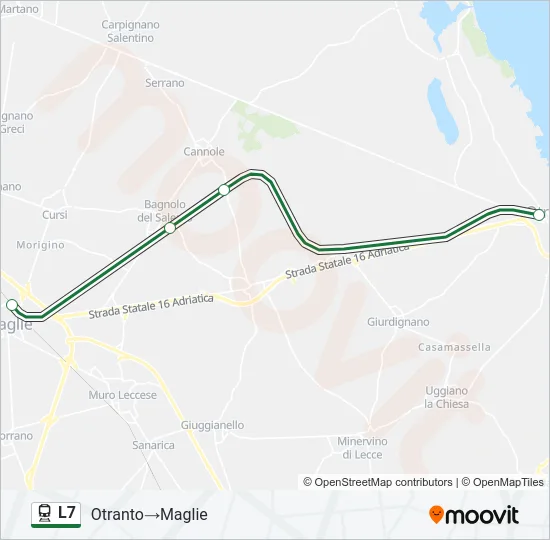L7 Train Line Map