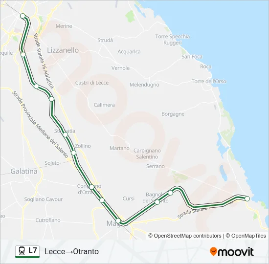 L7 Train Line Map