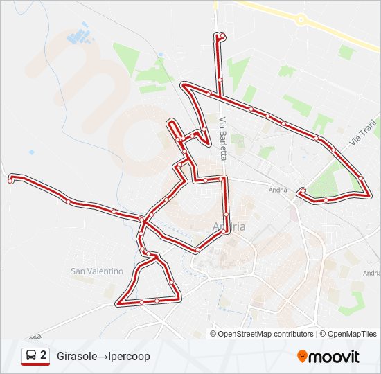 2 bus Line Map