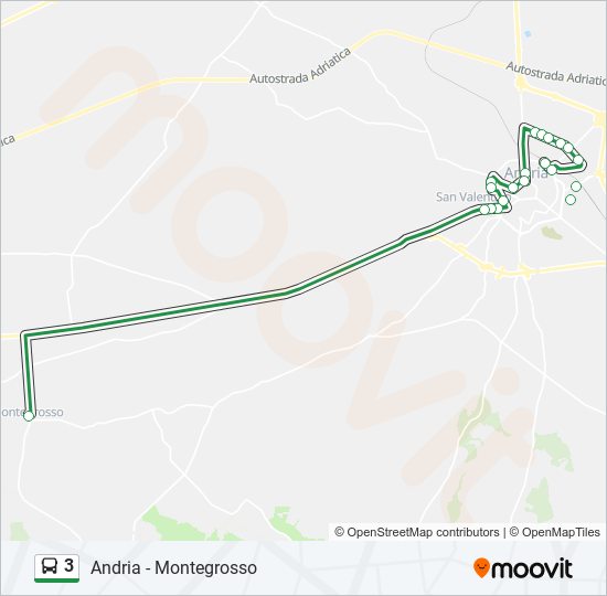 3 bus Line Map