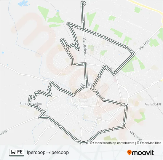 FE Bus Line Map