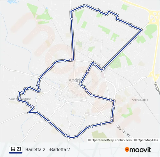 ZI Bus Line Map