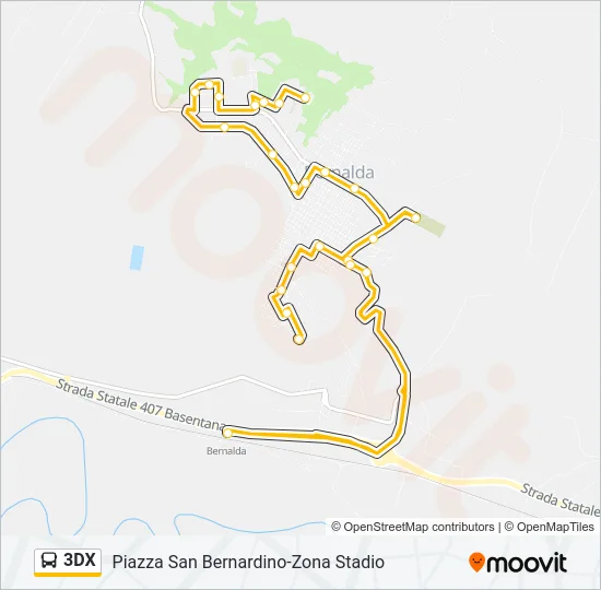 3DX Bus Line Map