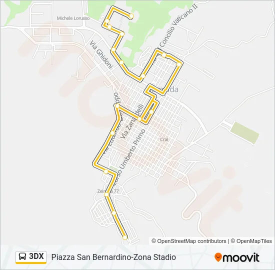 3DX Bus Line Map